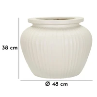 Kép 7/7 - Chil váza krémszín ø 48x38 cm