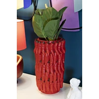 Kép 6/7 - Chili váza piros ø 20x34 cm