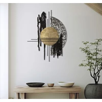 Kép 5/6 - Cripton fali dekoráció -b- fekete/arany/ezüst 78x5x102 cm 4