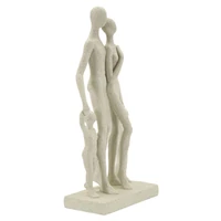 Kép 5/9 - Családi kő szobor krémszín 16x8x30.5 cm 1