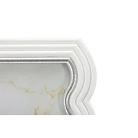 Kép 3/6 - Curty képkeret fehér/ezüst 19,9x1,5x25,2 ( belső méret 15x20) cm 2