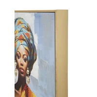 Kép 4/7 - Daphne női portré festmény 52x4,5x152 cm 3