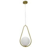 Kép 3/11 - Drop mennyezeti lámpa minimalista stílusú arany/fehér 24x20x46 cm 2