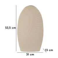Kép 2/7 - Düne váza magas krémszín 31x13x53,5 cm 6