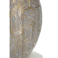 Kép 3/7 - Eclips asztali lámpa arany/fehér ø 38x64 cm