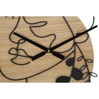 Kép 2/6 - Elegáns falióra -a- barna/fekete ø 60x2 cm