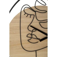 Kép 3/6 - Elegáns falióra -a- barna/fekete ø 60x2 cm