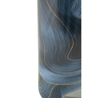 Kép 3/7 - Elegáns kerámia váza kék/arany ø 15x34 cm