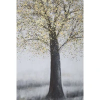 Kép 4/7 - Fa ősszel festmény barna/fekete 80x3,8x120 cm 2