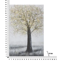 Kép 2/7 - Fa ősszel festmény barna/fekete 80x3,8x120 cm 6