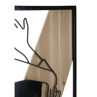 Kép 3/6 - Fali dekoráció női test -a- barna-fekete 50x2x90 cm 2