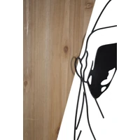 Kép 3/6 - Fali dekoráció női test -b- barna-fekete 50x2x90 cm 2