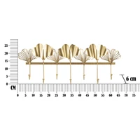 Kép 5/5 - Falifogas 7 ginko biloba levelekkel arany 66,2x6x26,3 cm 4