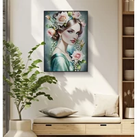 Kép 7/7 - Fantasy lakkozott vászonfestés kerettel -a- 72x4x102 cm 5