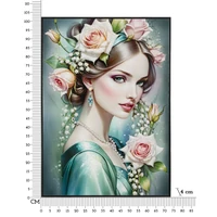 Kép 2/7 - Fantasy lakkozott vászonfestés kerettel -a- 72x4x102 cm 6