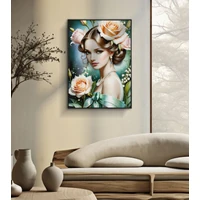 Kép 7/7 - Fantasy lakkozott vászonfestés kerettel -b- 72x4x102 cm 5