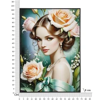 Kép 2/7 - Fantasy lakkozott vászonfestés kerettel -b- 72x4x102 cm 6