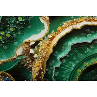 Kép 3/7 - Festmény lakkozott márvány mintás smerady -a- kerettel 82x4x62 cm 1