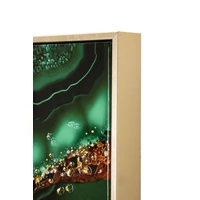 Kép 5/7 - Festmény lakkozott márvány mintás smerady -a- kerettel 82x4x62 cm 3