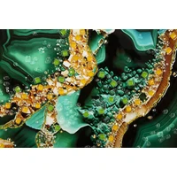 Kép 3/7 - Festmény lakkozott márvány mintás smerady -b- kerettel 82x4x62 cm 1
