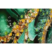 Kép 4/7 - Festmény lakkozott márvány mintás smerady -b- kerettel 82x4x62 cm 2