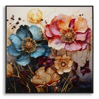 Kép 1/7 - Festmény lakkozott narcyra -a- kerettel 82x4x82 cm