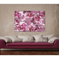 Kép 5/6 - Festmény pünkösdi rózsákkal rózsszín 80x3x120 cm 4