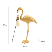 Kép 9/9 - Flamingo asztali lámpa arany 37x19x59 cm 8
