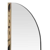 Kép 4/6 - Frotit fali tükör barna/fekete 60x1x90 cm 3