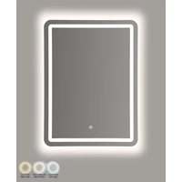 Kép 6/7 - Fürdőszobai LED-es fali tükör téglalap alakú 60X3,5X80 cm 4