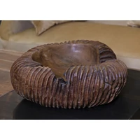 Kép 7/10 - Garit tál tölgyfából barna 37x40x16 cm 8