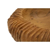 Kép 6/10 - Garit tál tölgyfából barna ø 32x11 cm