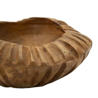 Kép 3/8 - Geris tál tölgyfából barna ø 19x8 cm