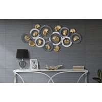 Kép 5/6 - Ginko biloba fali dekoráció arany/szürke/fekete -a- 126x5x58 cm 4