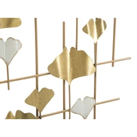 Kép 3/6 - Ginko biloba falióra arany/fehér 75,5x3,5x133 cm 2