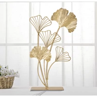 Kép 5/6 - Ginko biloba levéls dekoráció arany 26x11,5x44,5 cm 4