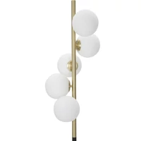Kép 2/10 - Glamoury állólámpa 4 búrával arany/fekete ø 30x160 cm