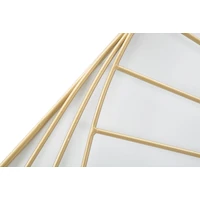 Kép 4/6 - Goldy line falióra négyzet alakú arany/fehér 85x6x85 cm 3