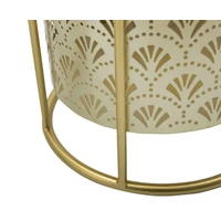 Kép 5/7 - Golvy virágtartó állvány 2db-os szett arany ø 21x40-19x22 cm