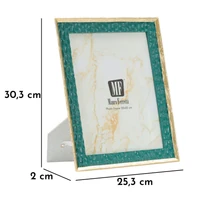 Kép 6/6 - Grent képkeret zöld/arany 25,3x2x30,3 ( belső méret 20x25) cm 5