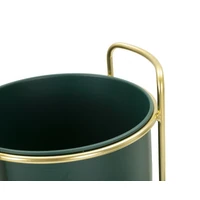 Kép 3/7 - Grent slim virágtartó állvány 2db-os szett zöld/arany ø 24x70-19,5x45 cm