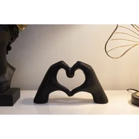 Kép 7/7 - Hands lover szobor fekete 25x7,5x13,5 cm 5