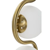 Kép 3/6 - Hullám állólámpa glamour stílusban 4 burával arany/fehér ø 25x165 cm