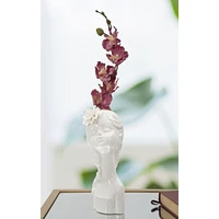 Kép 5/6 - Ifjú hölgy váza fehér/arany 10,5x10x24,7 cm 4