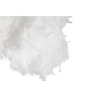 Kép 4/6 - Íves slim állólámpa tollakkal fehér/fekete 100x150-180 cm 3