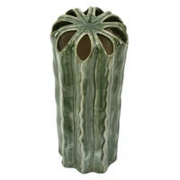 Kép 2/7 - Kaktusz váza magas zöld ø 12x31,5 cm