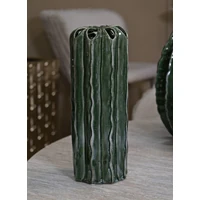 Kép 6/7 - Kaktusz váza magas zöld ø 12x31,5 cm