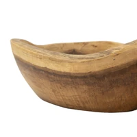 Kép 10/10 - Kanál tál tölgyfából barna 36x16x8 cm 5