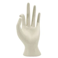Kép 4/8 - Kő kéz figura ok krémszín 14x10x24 cm 1