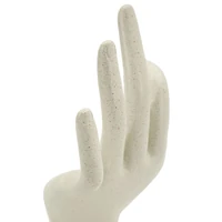 Kép 7/8 - Kő kéz figura ok krémszín 14x10x24 cm 4